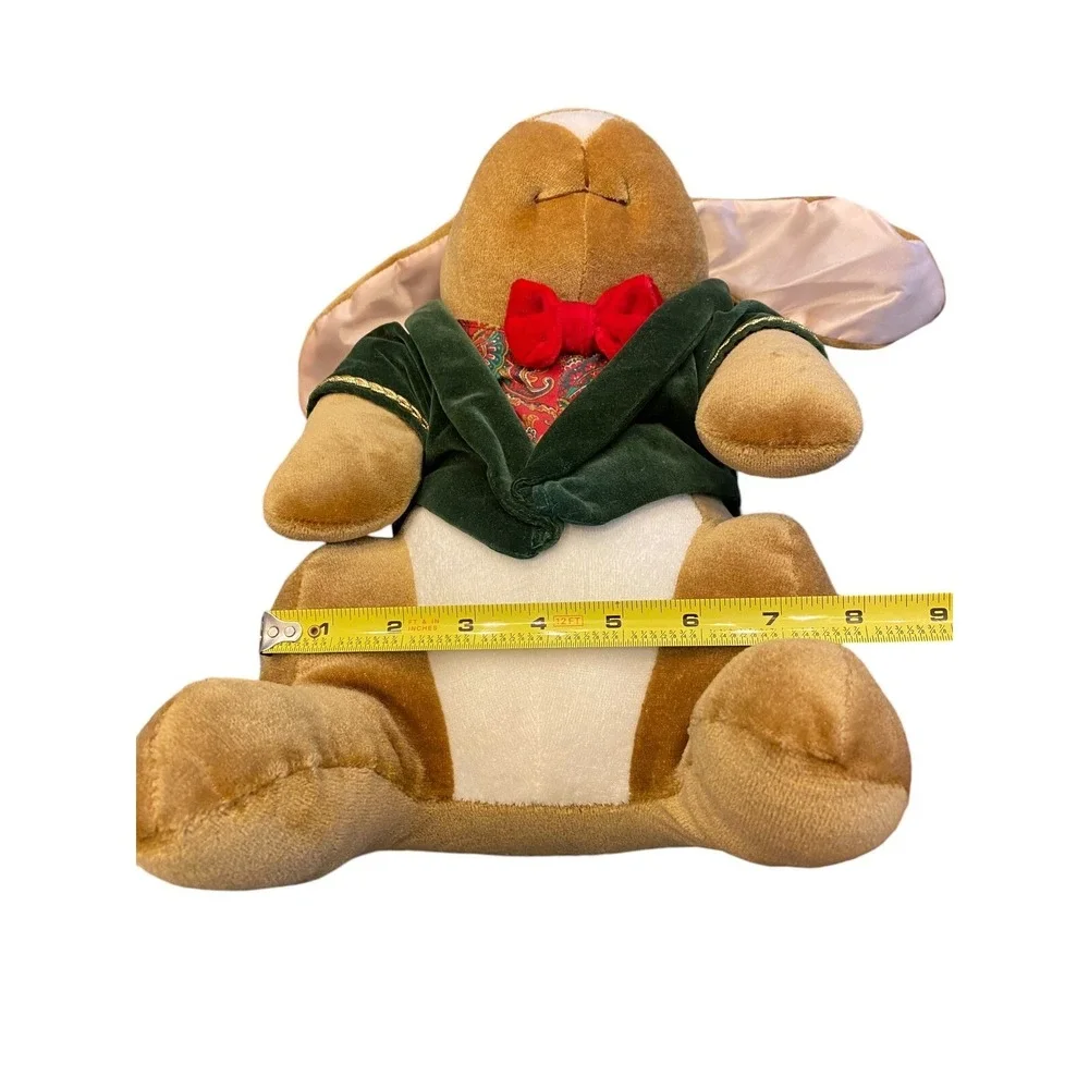 VTG Velveteen‎ Rabbit Plush Toy 1985 Toys R Us Jacket Hat Bow 14